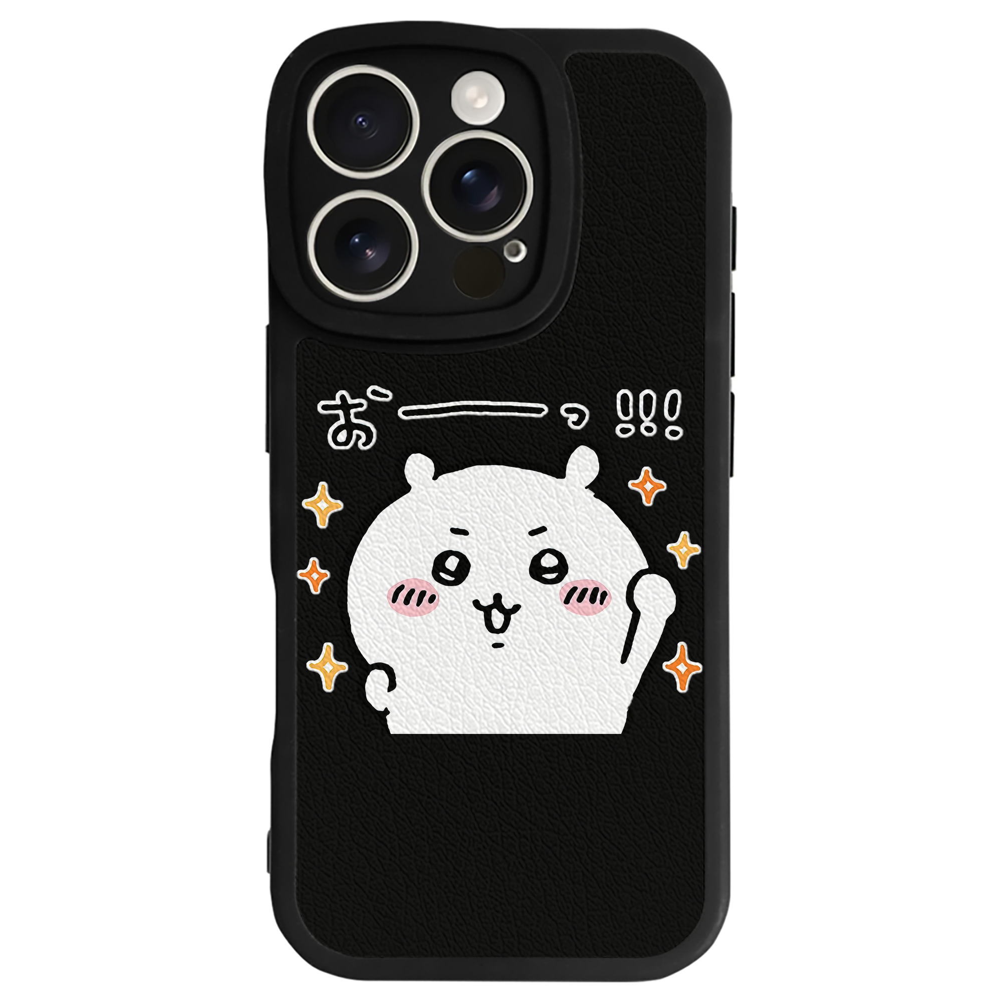 （画像用） ちいかわ ちいかわ Chii-kawa chiikawa 【iPhone 16シリーズ対応】シリコンスマホケース（レザー調） 材質：シリコン